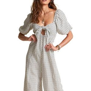 NWT Sincerely Jules Wide Leg Linen Jumpsuit